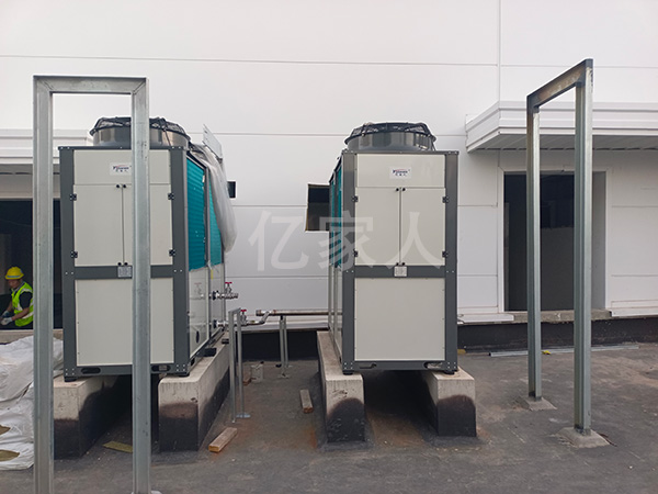 空气能热泵入驻电子超声波清洗线,降本增效看得见