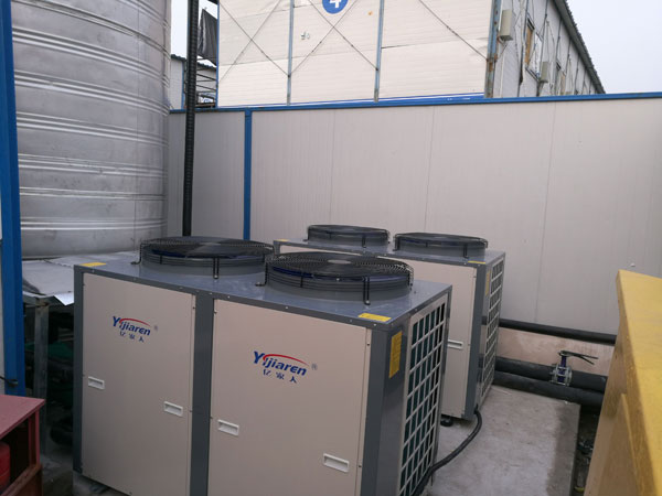 中铁上海工地洗浴空气能热水器工程