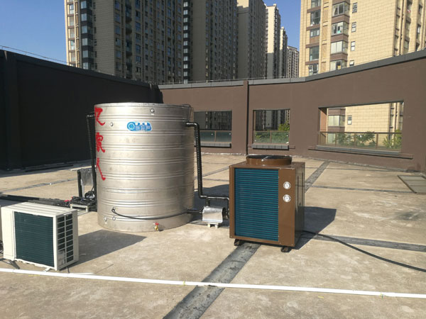 南京怡馨养生馆亿家人空气能热水工程竣工