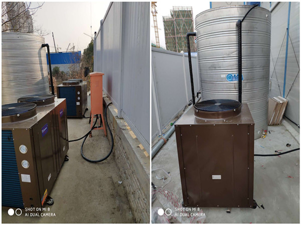 无锡万达旅游新城项目工地空气能热水系统